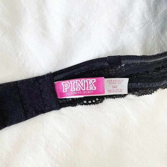 Victoria’s Secret PINK Black Strapless Bra 34C - Picture 3 of 3